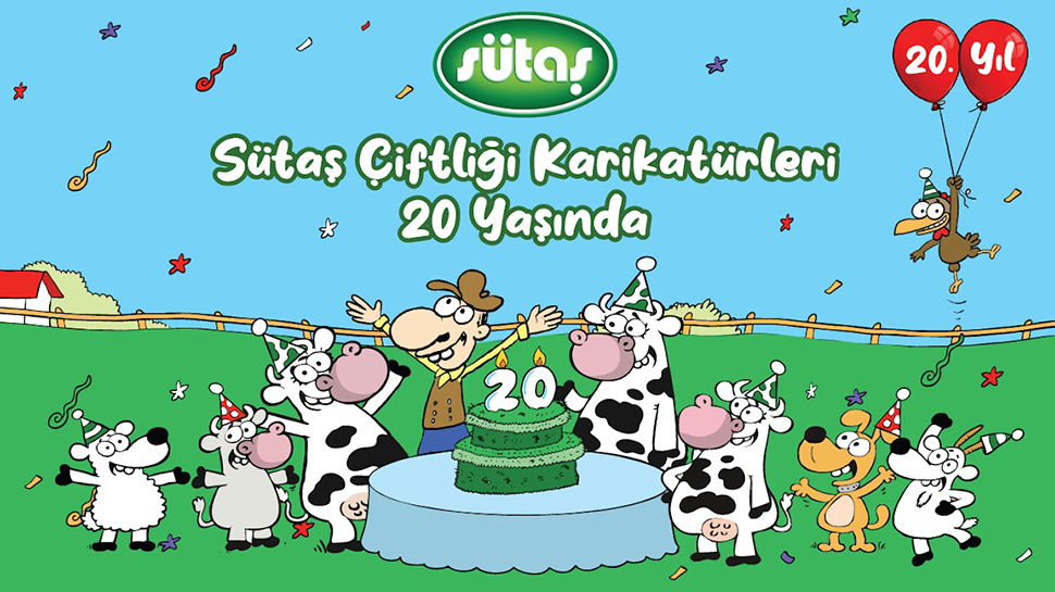 Sütaş Çiftliği Karikatürleri’nin 20’nci Yılı  Sergiler ve NFT Koleksiyonu ile Kutlanıyor
